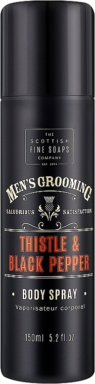 Scottish Fine Soaps Men’s Grooming Thistle & Black Pepper - Спрей для тела — фото N1