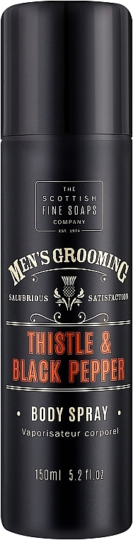 Scottish Fine Soaps Men’s Grooming Thistle & Black Pepper - Спрей для тіла — фото N1