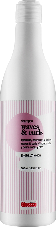 Шампунь для в'юнкого волосся - Glossco Waves & Curls Shampoo — фото N1