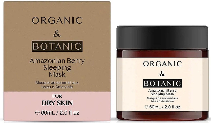 Ночная маска для сухой кожи - Organic & Botanic Amazonian Berry Sleeping Mask — фото N1