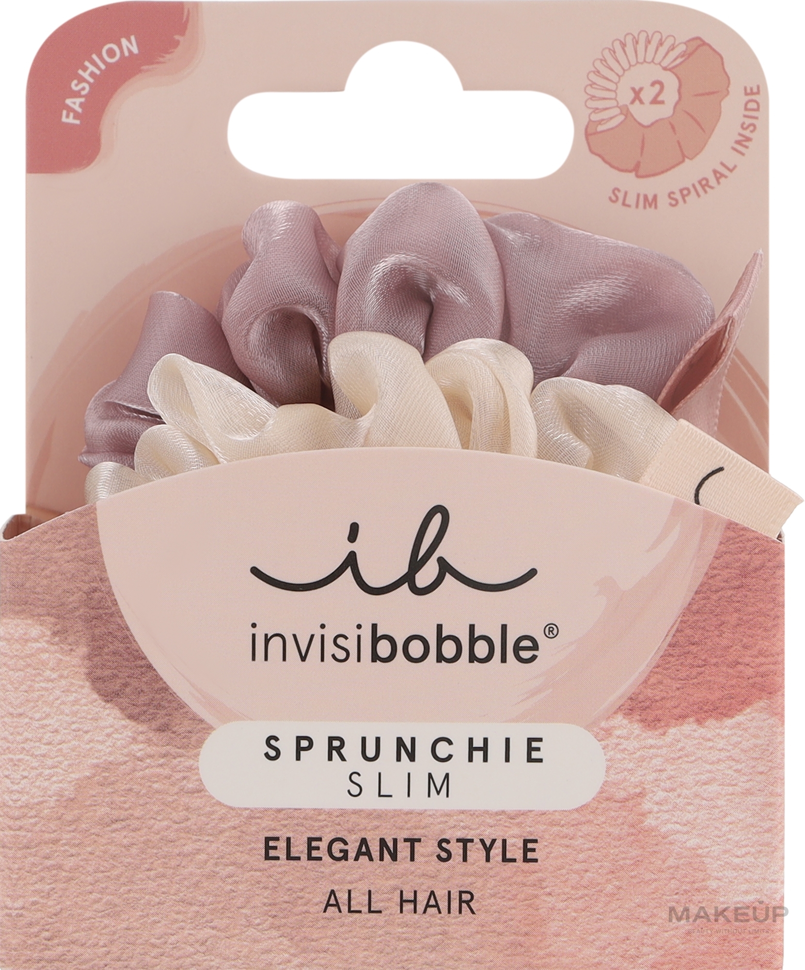 Резинка-браслет для волос - Invisibobble Sprunchie Slim Duo Hairiffic — фото 2шт