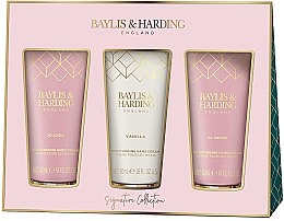 Духи, Парфюмерия, косметика Набор - Baylis & Harding Jojoba, Vanilla & Almond Oil (hand/cr/3x50ml)