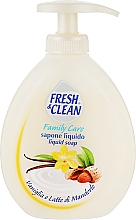 Парфумерія, косметика Мило для рук "Ваніль і мигдальне молоко" - Fresh&Clean Liquid Soap