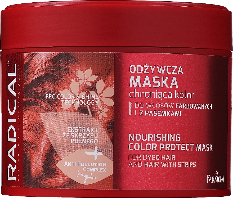 Маска для фарбованого й меліруваного волосся - Farmona Radical Nourishing Colour Protecting Mask — фото N1
