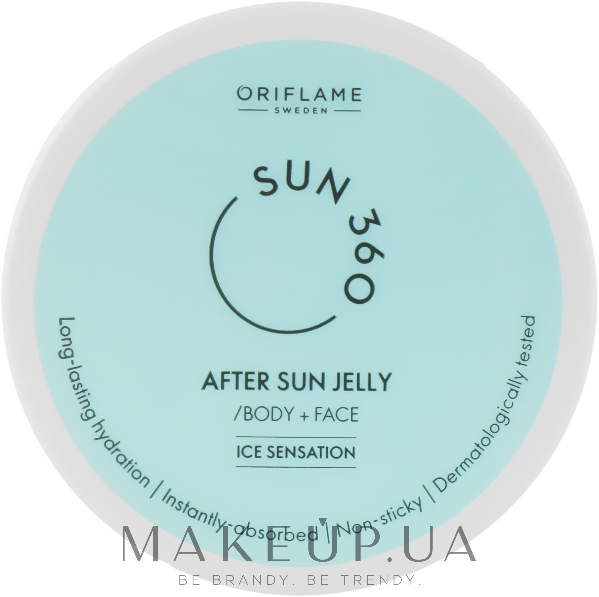 Желе для лица и тела после загара - Oriflame Sun 360 After Sun Jelly Body + Face Ice Sensation — фото 150ml