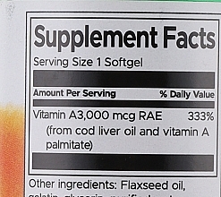 Вітамін А - Swanson Vitamin A 10000 IU — фото N2