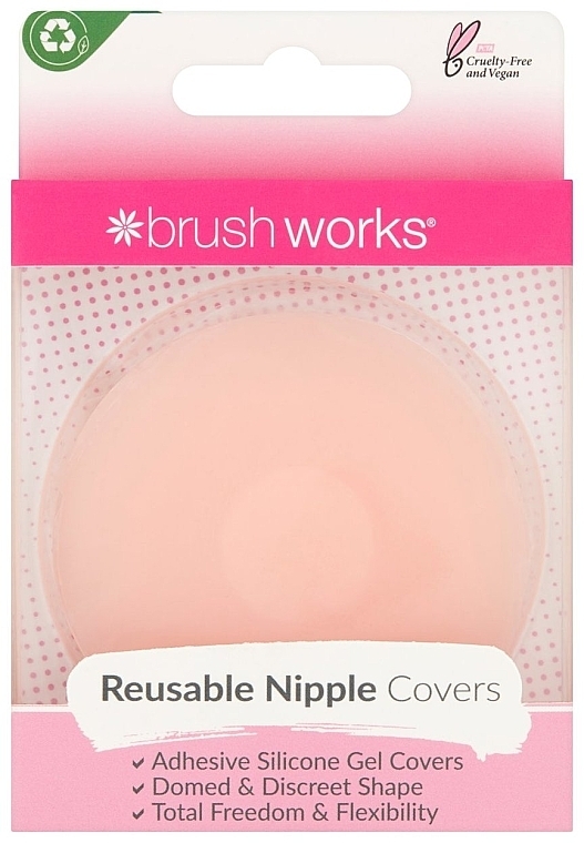 Многоразовые накладки на соски - Brushworks Reusable Silicone Nipple Covers