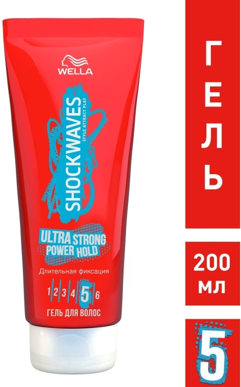 Гель для волос супер сильной фиксации - Wella ShockWaves Ultra Strong Power Hold — фото N2
