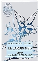 Парфумерія, косметика Мило "Мандарин і бергамот" - Papoutsanis Le Jardin Med Bar Soap