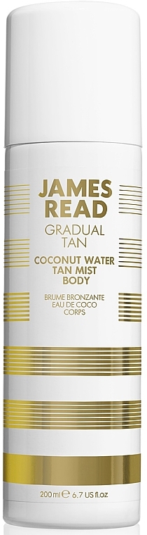 Кокосова вода-спрей "Освіжальне сяйво" - James Read Gradual Tan Coconut Water Tan Mist Body — фото N1