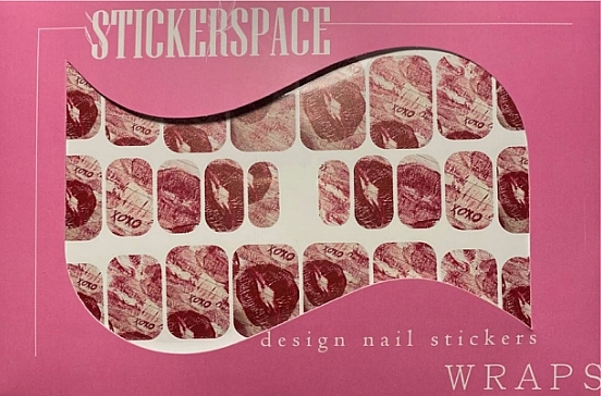 Дизайнерські наклейки для нігтів "Xoxo" - StickersSpace — фото N2
