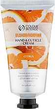 Крем для рук "Відновлювальний" - Colour Intense Hand & Cuticle Citrus Cream — фото N1