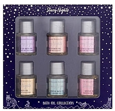 Парфумерія, косметика Набір, 6 продуктів - The Indulgent Bathing Co. Starry Night Bath Oil Collection