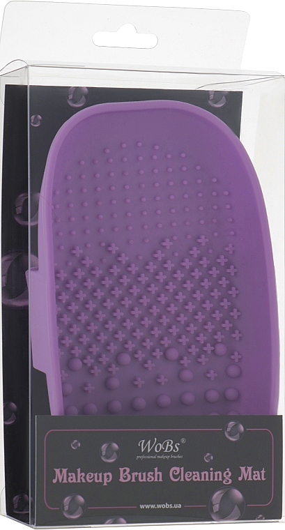 Силіконовий килимок для очищення пензлів - WoBs Makeup Brush Cleaning Mat — фото N3