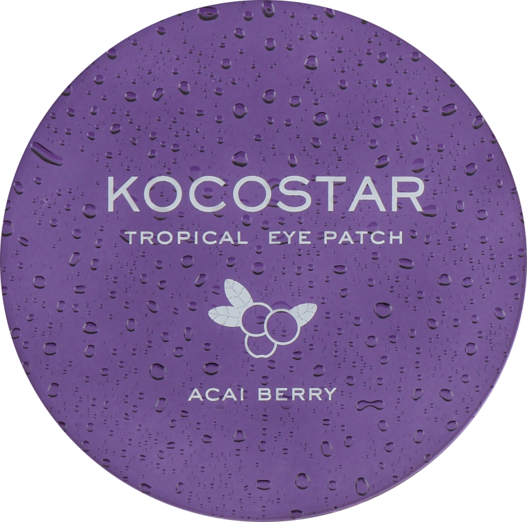 Гидрогелевые патчи с экстрактом ягод Асаи - Kocostar Tropical Eye Patch Acai Berry — фото N4
