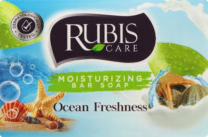 Мило "Свіжість океану" у паперовій упаковці - Rubis Care Ocean Freshness Moisturizing Bar Soap — фото N1