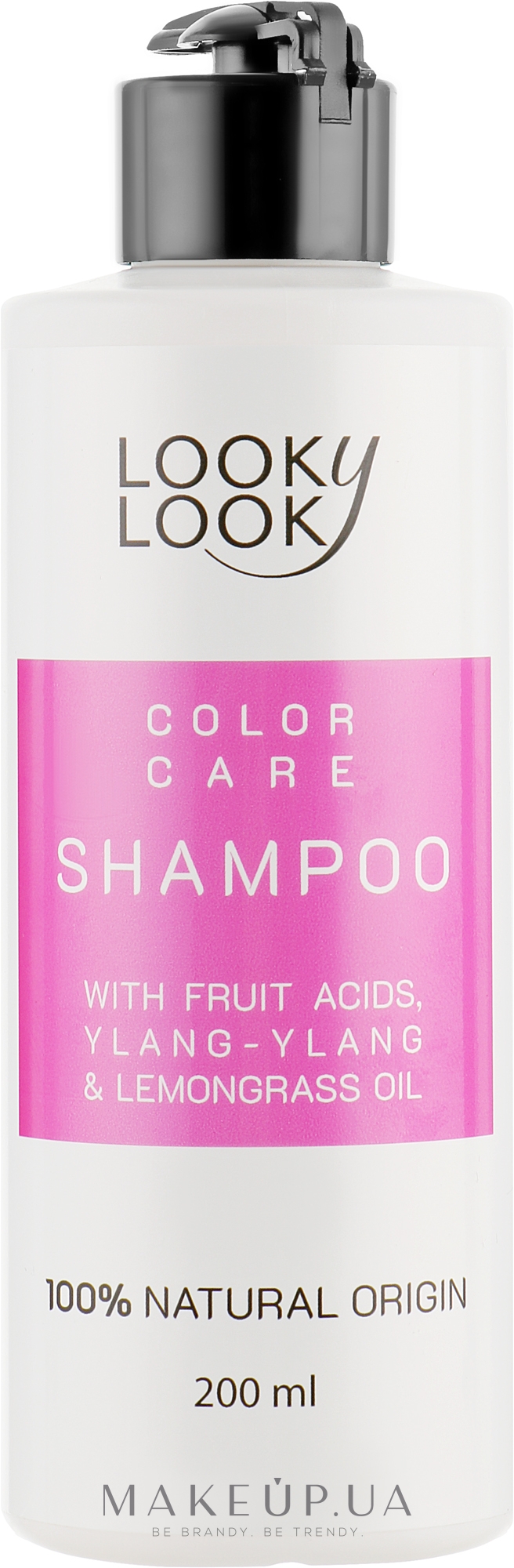 Шампунь для окрашенных волос "Стойкий цвет" с фруктовыми кислотами - Looky Look Hair Care Shampoo — фото 200ml