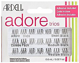 Парфумерія, косметика Вії пучками, довгі чорні - Ardell Adore Trios Individual Lashes