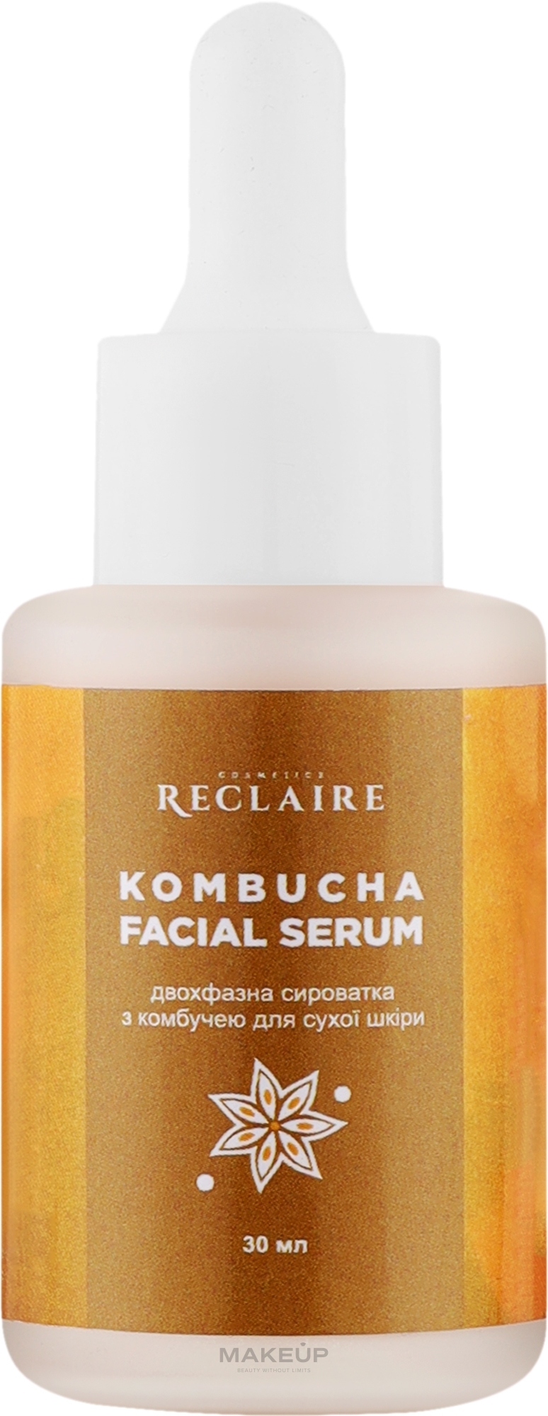 Двухфазная сыворотка с комбучей для сухой кожи - Reclaire — фото 30ml