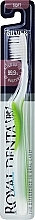 Зубная щетка мягкая с наночастицами серебра, зеленая - Royal Denta Silver Soft Toothbrush — фото N1