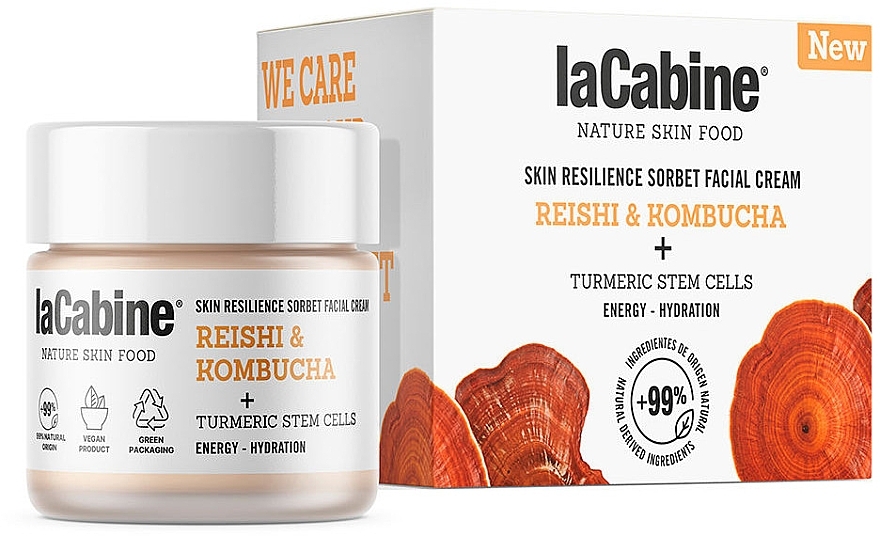 Крем-сорбет для обличчя - La Cabine Nature Skin Food Skin Resilience Sorbet Facial Cream — фото N1