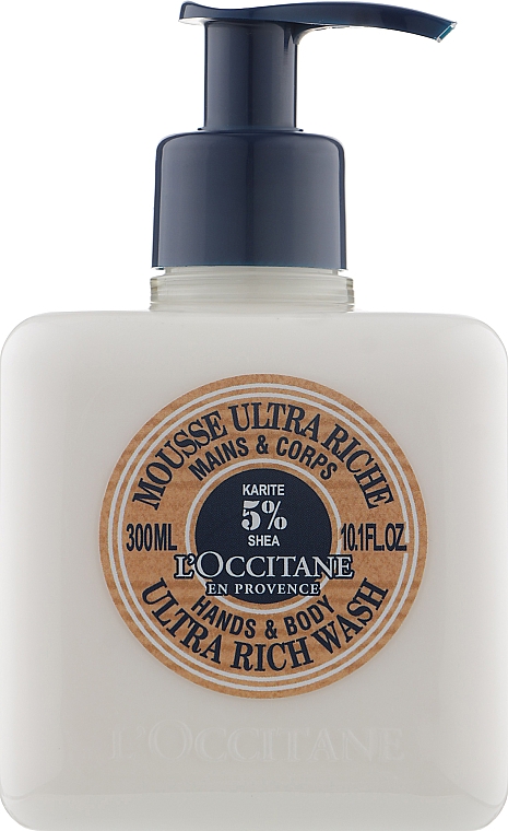 Мусс для рук и тела очищающий ультра-питательный - L'occitane Shea Butter Ultra Rich Hand & Body Wash — фото N1