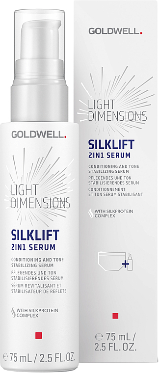 Интенсивная кондиционирующая сыворотка со стабилизацией тона - Goldwell Light Dimensions Silk Lift 2in1 Serum — фото N1