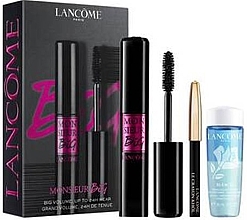 Парфумерія, косметика Набір - Lancome Monsieur Big Mascara Set (mascara/10ml + demaq/30ml + eye/penc/0.7g)