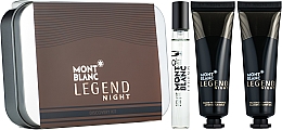 Парфумерія, косметика Montblanc Legend Night - Набір (edp/7.5ml + a/sh/balm/30ml + sh/gel/30ml)