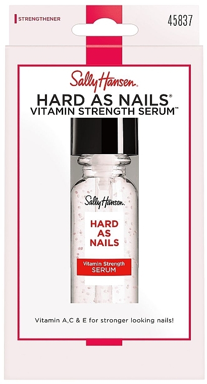 Протеїнова сироватка для нігтів - Sally Hansen Hard As Nails Vitamin Strength Serum Nail Treatment — фото N2