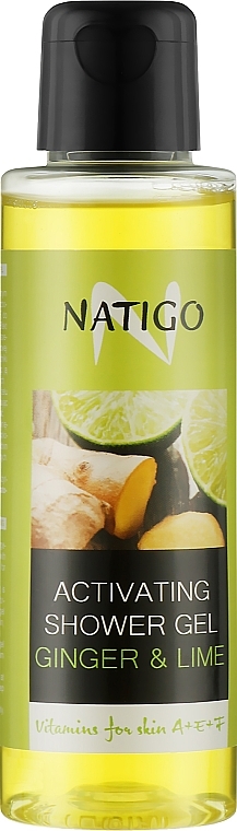 Освежающий гель для душа "Имбирь с лаймом" - Natigo Activating Shower Gel Ginger & Lime — фото N1