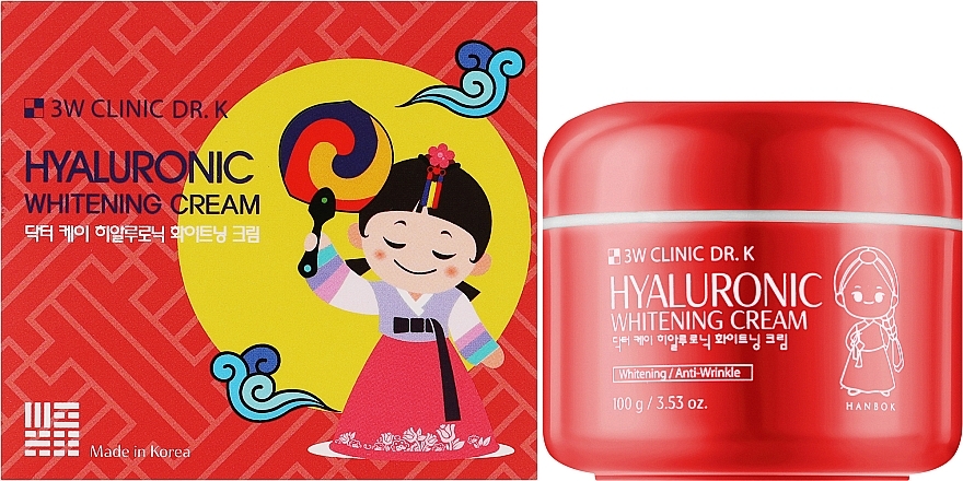 Крем для лица - 3W Clinic Dr.K Hyaluronic Whitening Cream — фото N2