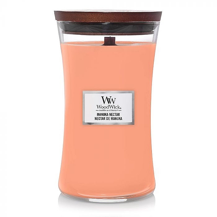 Ароматична свічка в склянці - WoodWick Hourglass Candle Manuka Nectar — фото N3