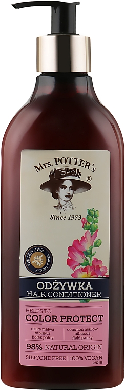 Кондиционер для окрашенных волос - Mrs. Potter's Triple Flower Helps To Color Protect Hair Conditioner — фото N1