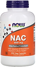 Харчова добавка "N-ацетилцистеїн", 600 мг - Now Foods NAC Veg Capsules — фото N4