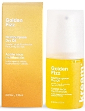 Парфумерія, косметика Багатофункціональна суха олія - Kream Golden Fizz Multipurpose Dry Oil Face, Body & Hair