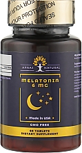 Парфумерія, косметика Харчова добавка "Мелатонін" 6 мг, 60 таблеток - Apnas Natural Melatonin