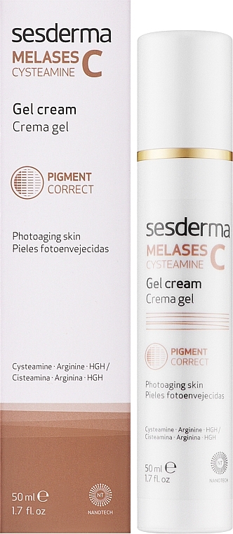 Крем-гель от гиперпигментацией кожи - Sesderma Melases C Cysteamine Crema Gel — фото N2