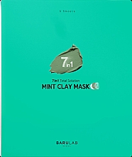 Успокаиващая глиняная тканевая маска - Barulab 7in1 Total Solution Mint Clay Mask — фото N1