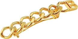 Заколка для волосся - Balmain Paris Hair Couture Gold Plated Barrette Medium Chain — фото N1