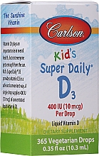 Вітамін Д3 - Carlson Labs Kid's Super Daily D3 — фото N2