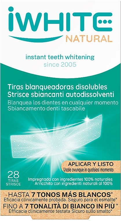 Відбілювальні смужки - Iwhite Natural Whitening Strips — фото N1