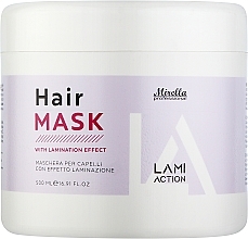Парфумерія, косметика Маска для волосся з ефектом ламінування - Mirella Professional Lami Action Hair Mask