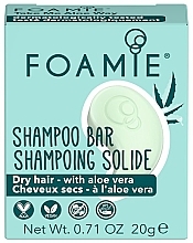 Парфумерія, косметика Твердий шампунь для сухого волосся - Foamie Shampoo Bar Take Me Aloe Way Travel Size