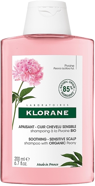 Шампунь с Пионом успокаивающий - Klorane Soothing Shampoo with Peony Extract