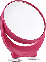 Парфумерія, косметика Дзеркало підвісне двостороннє з х10 збільшенням, насичено рожеве - Beter Macro Mirror Oooh 360