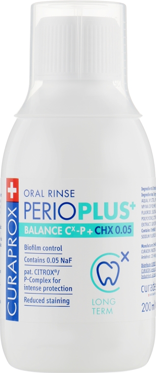 Ополаскиватель для полости рта, 0,05% хлоргексидина - Curaprox Perio Plus+ — фото N4