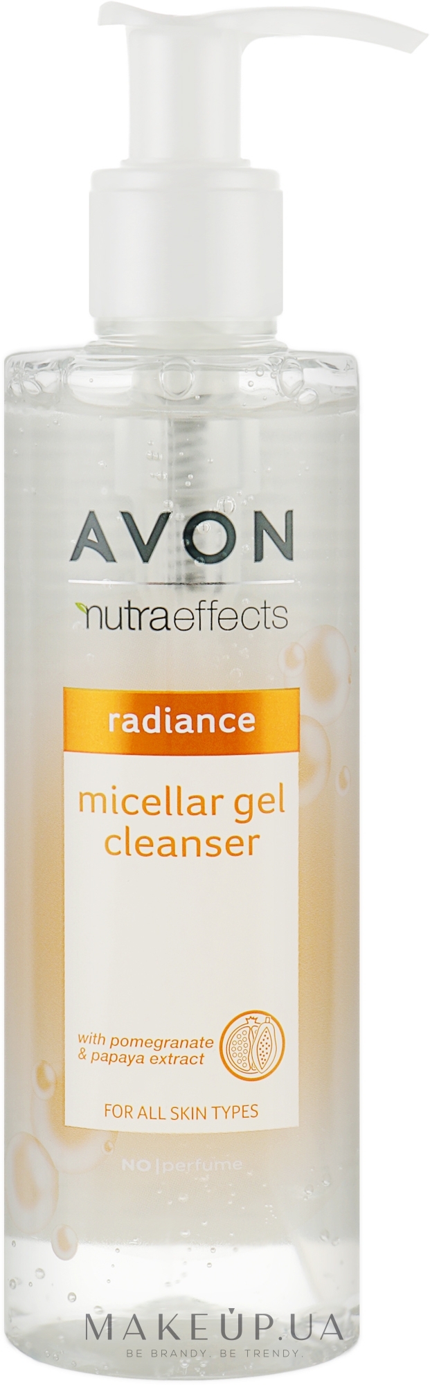 Міцелярний гель для вмивання "Сяйво" - Avon Nutra Effects Radiance Micellar Gel Cleanser — фото 195ml