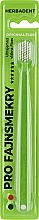 Парфумерія, косметика Зубна щітка-флос, ультрам’яка, світло-зелена - Herbadent Toothbrush