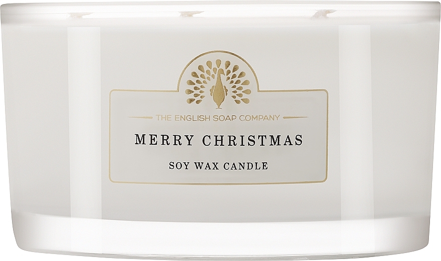 Ароматическая свеча с тройным фитилем "Эльф с глинтвейном" - The English Soap Company Christmas Elf Mulled Wine Triple Wick Candle — фото N1